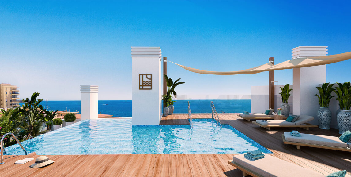 Modern apartmanok Estepona központjában, mindössze néhány méterre a strandtól