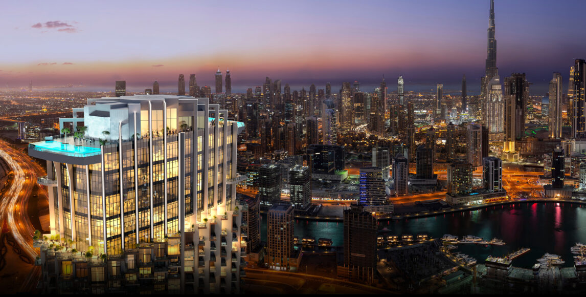 Luxus rezort zavartalan kilátással a Burj Khalifa épületére