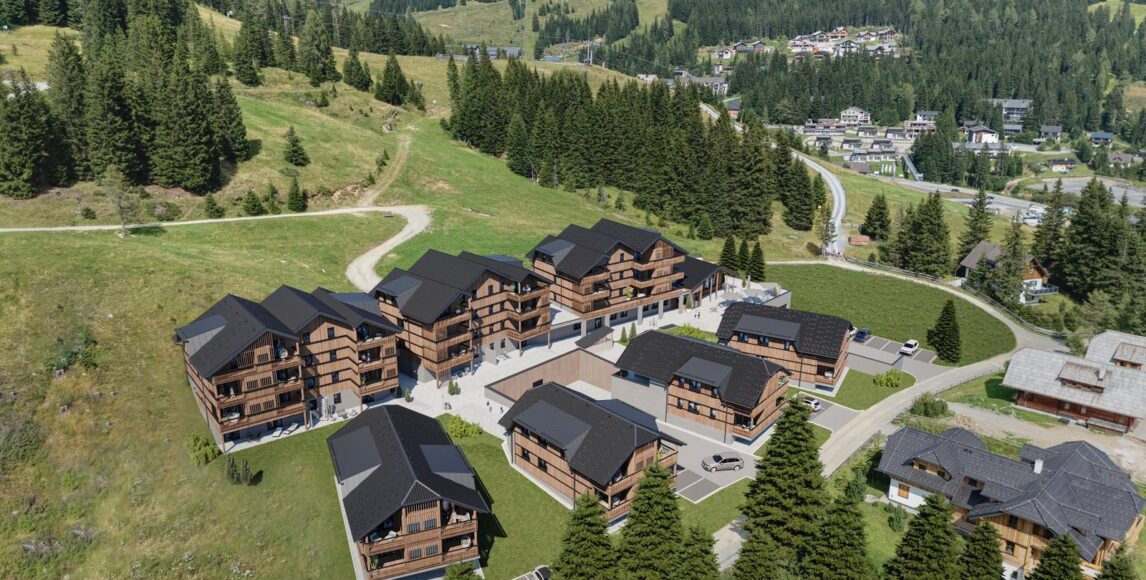 Egy új ski-in/ski-out rezort panorámás kilátással
