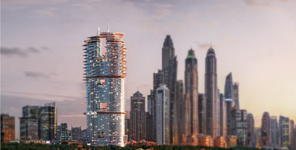 Luxus apartmanok, kilátással a Palm Jumeirah-ra
