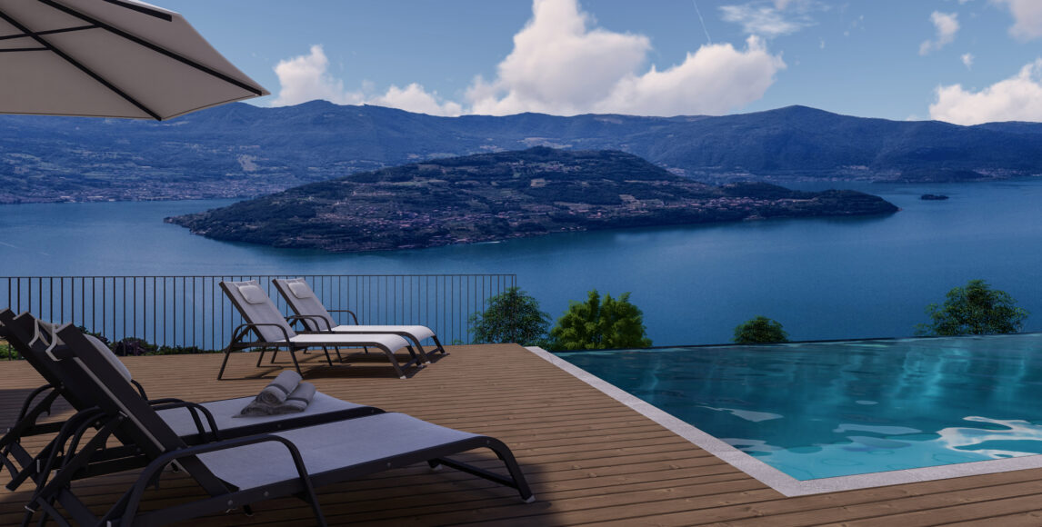 Elegáns apartmanok kilátással az Iseo-tóra és a Monte Isola-hegyre