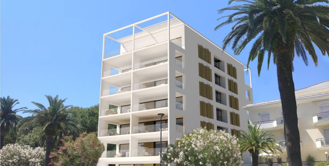 Modern apartmanok terasszal 250 méterre a strandtól és a kikötőtől