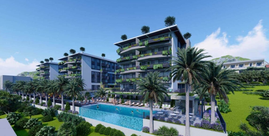 Luxus apartman rezort, fantasztikus kilátással a tengerre