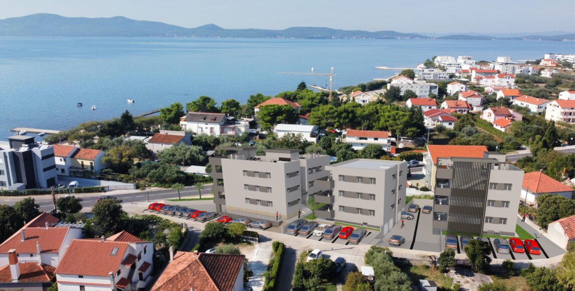Új apartmanok terasszal 100 méterre a tengertől