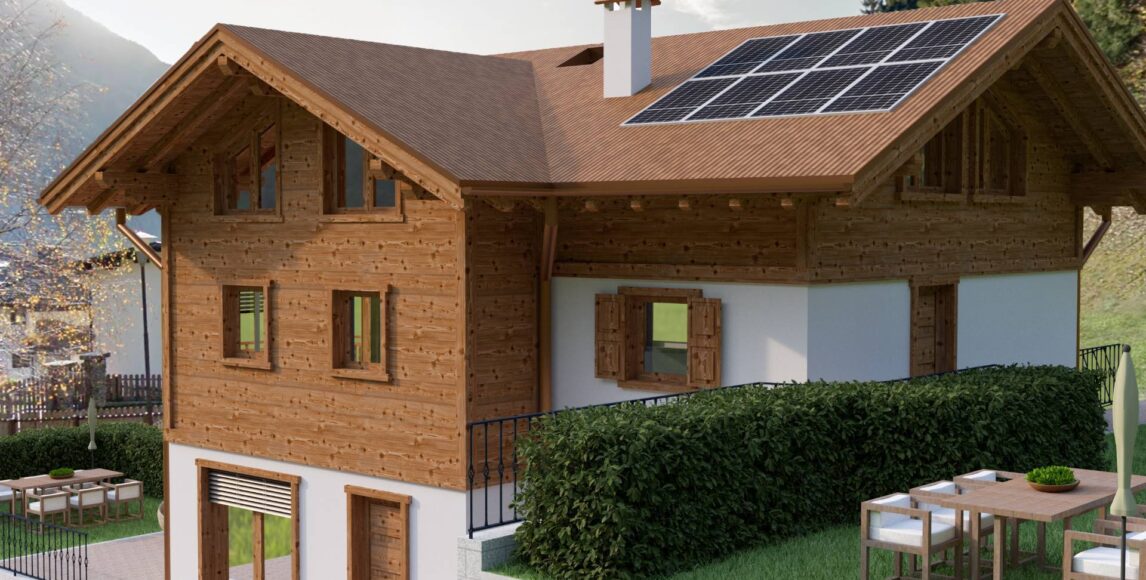 Dolomitok: Modern villa egy festői szépségű völgyben a Pinzolo sípályái közelében