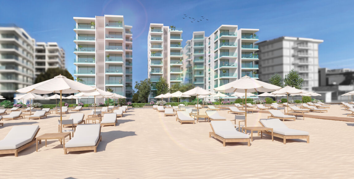 Új apartmanok a tengertől való első sorban, saját stranddal
