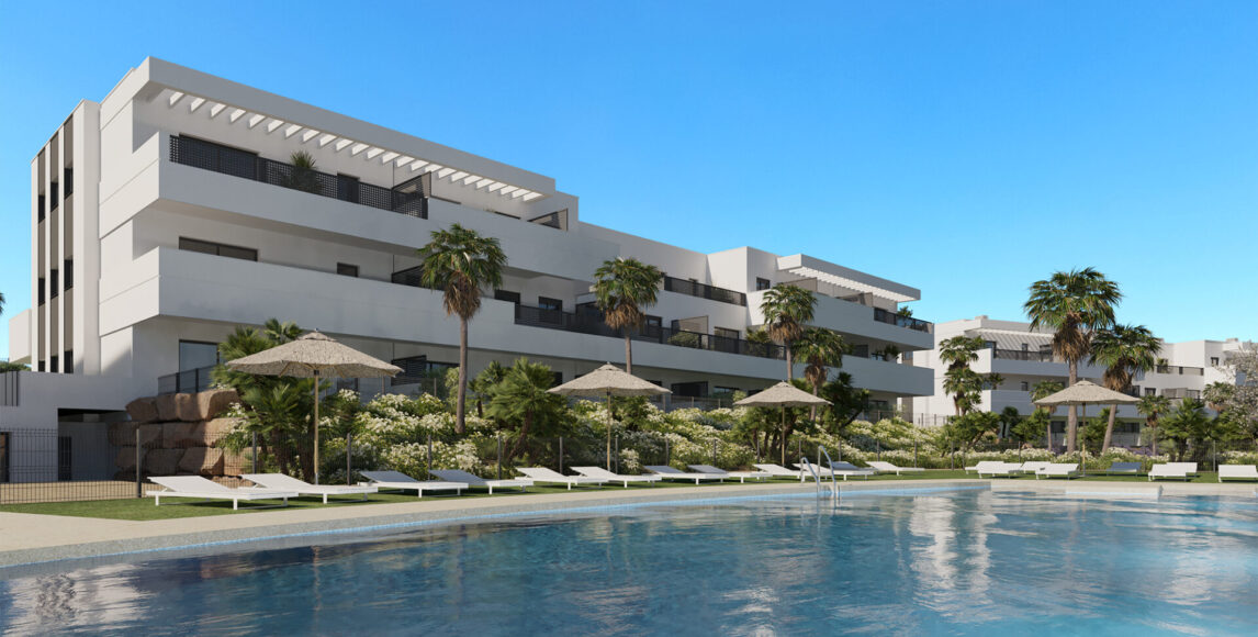 Estepona: Modern apartmanok 3 percnyi autóútra a strandtól