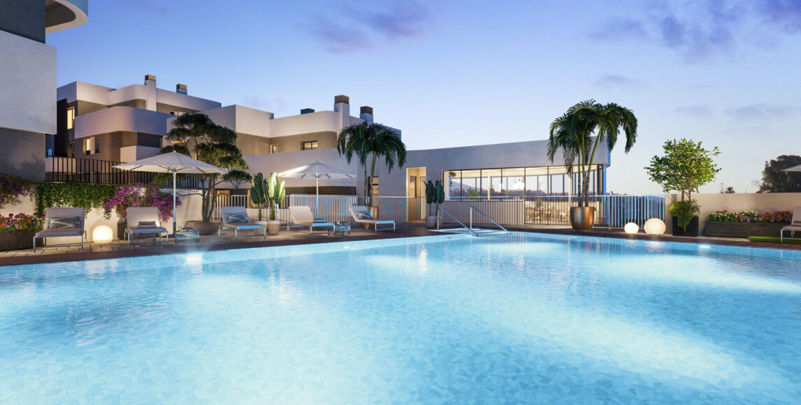 Marbella: Modern apartmanok gyönyörű kilátással a Costa del Sol-ra
