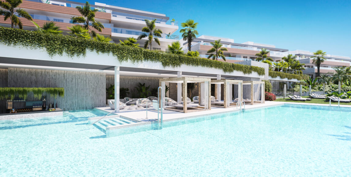 Exkluzív apartmanok tágas terasszal és kilátással a Costa del Sol-ra