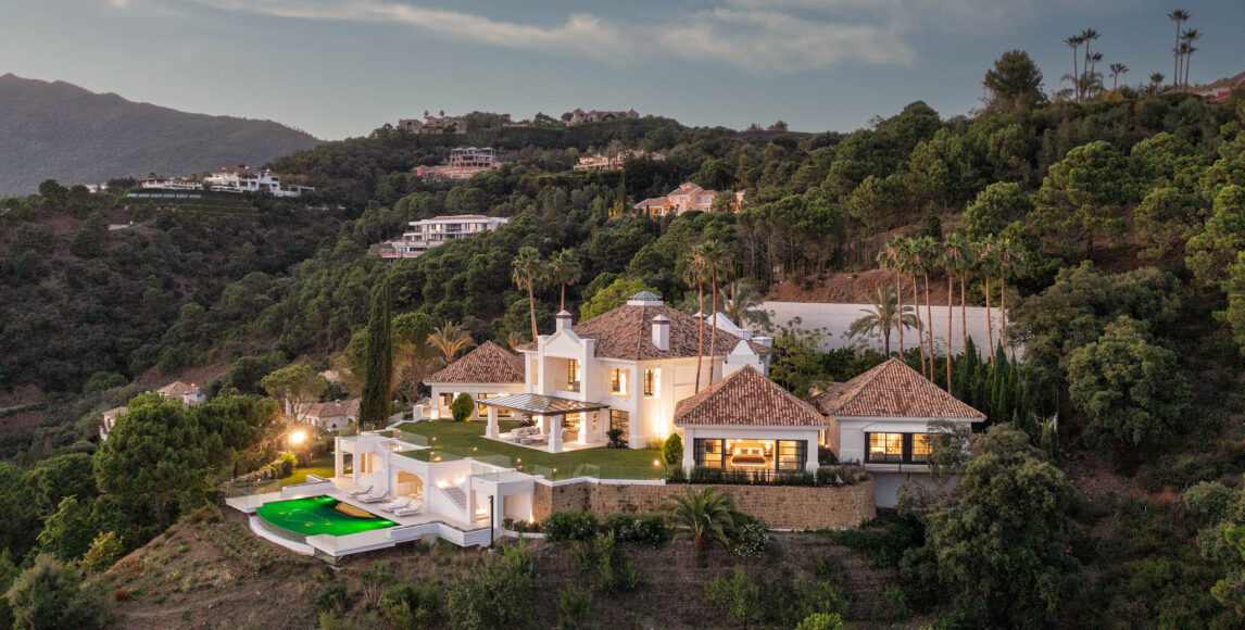 Luxus villa Marbellában panorámás kilátással