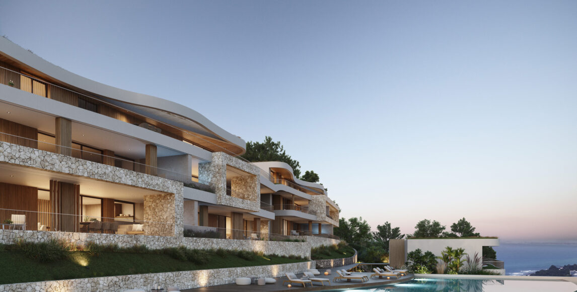 Tágas apartmanok 150 méterre a strandtól, tengerre néző kilátással