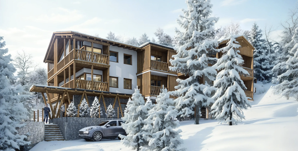 Alta Badia, új apartman szaunával a sípályák mellett