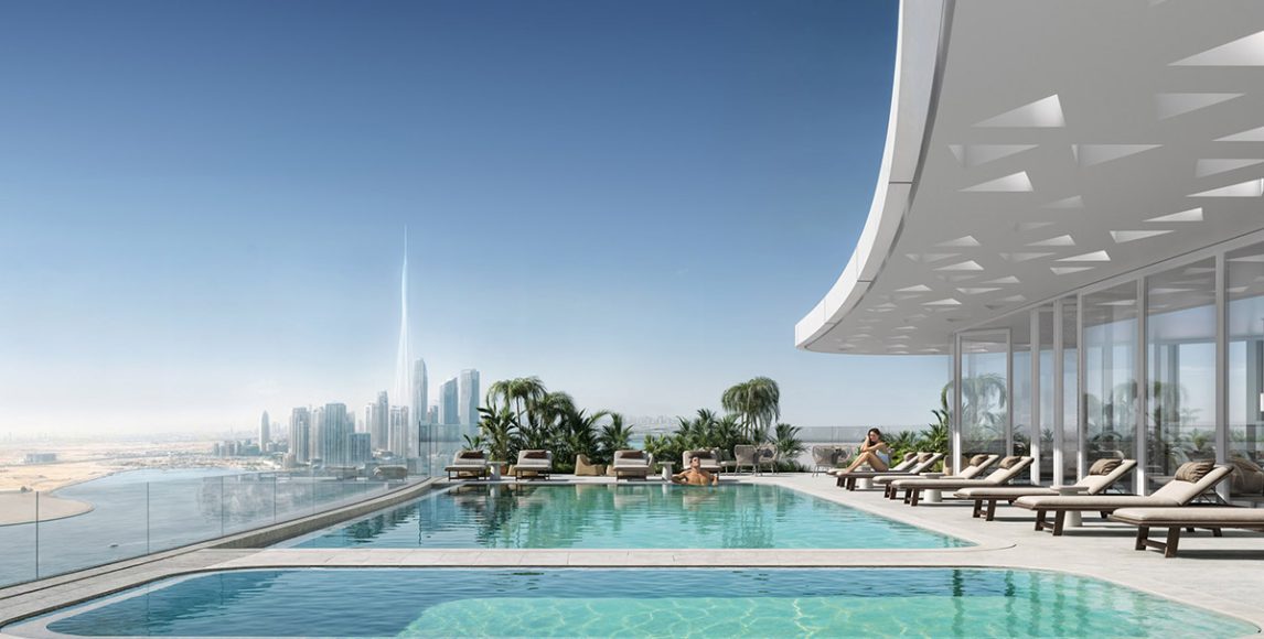 Val by Kasco: Nyugalom és kilátás a Dubai Creekre a tetőtéri végtelenített medencéből