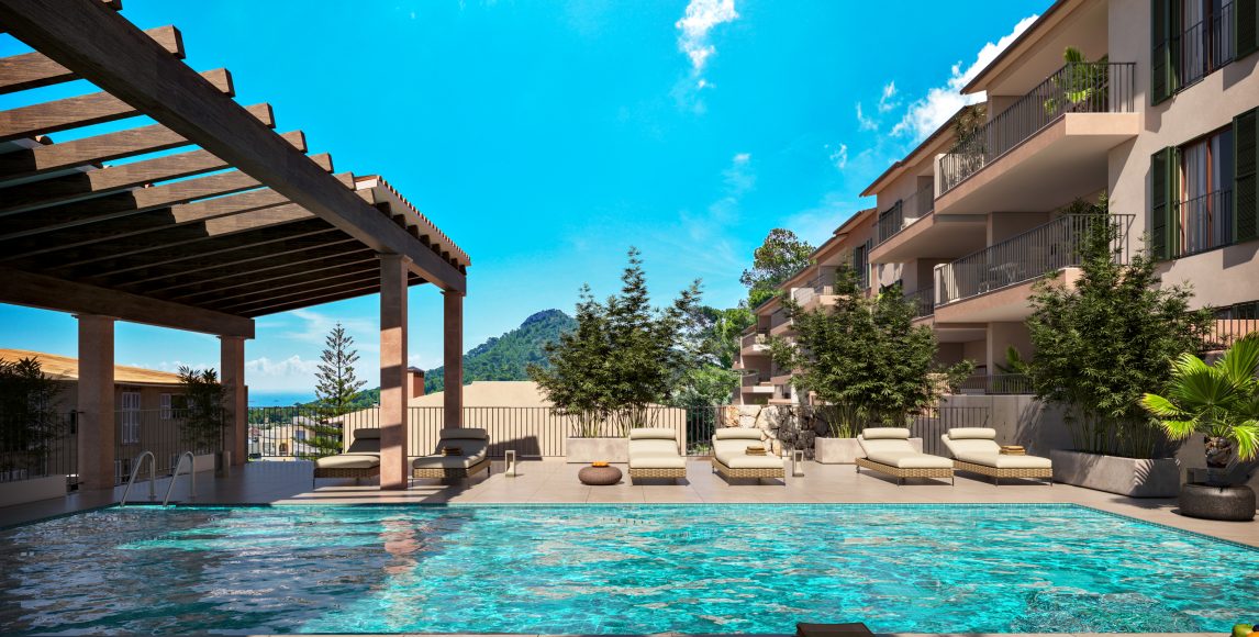 Új apartmanok a tenger és a golfpálya közelében, Mallorca