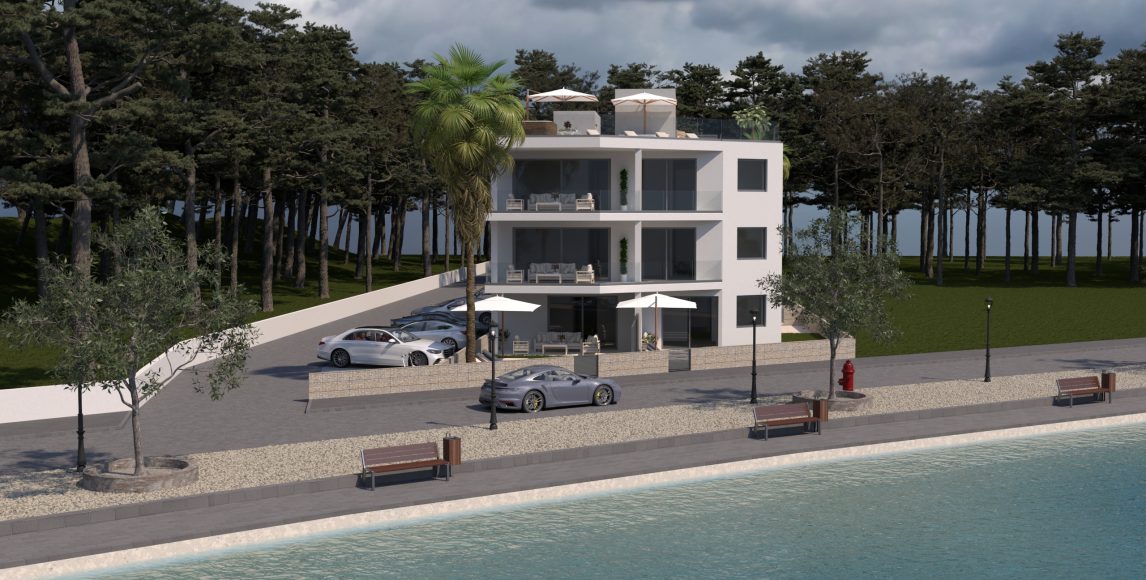 Új apartmanok a tengertől való első sorban