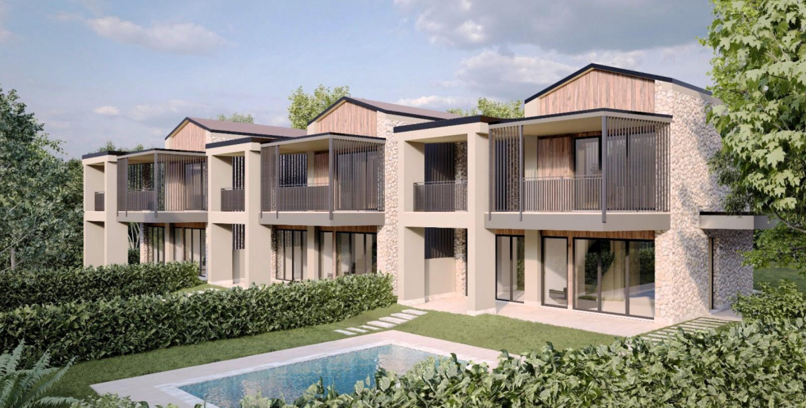 Új, stílusos villák medencével, csendes helyen, 10 percre a Garda-tótól