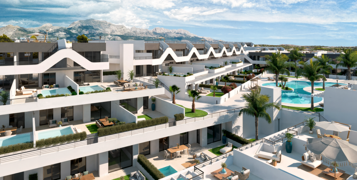 Design apartmanok saját kerttel vagy tetőterasszal