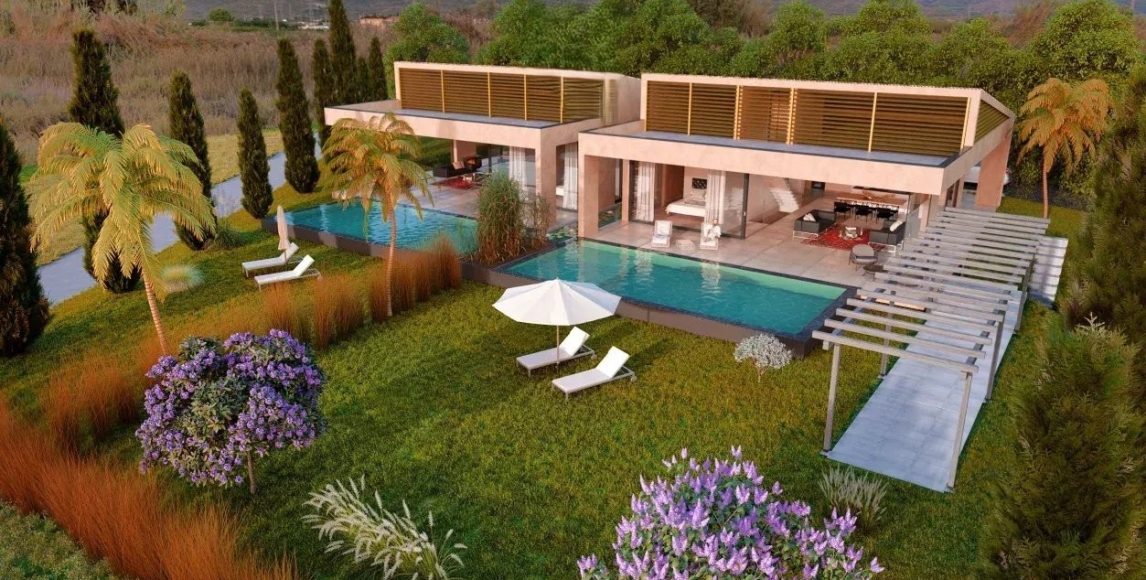 Vadonatúj villa a Garda-tó partján végtelenített medencével