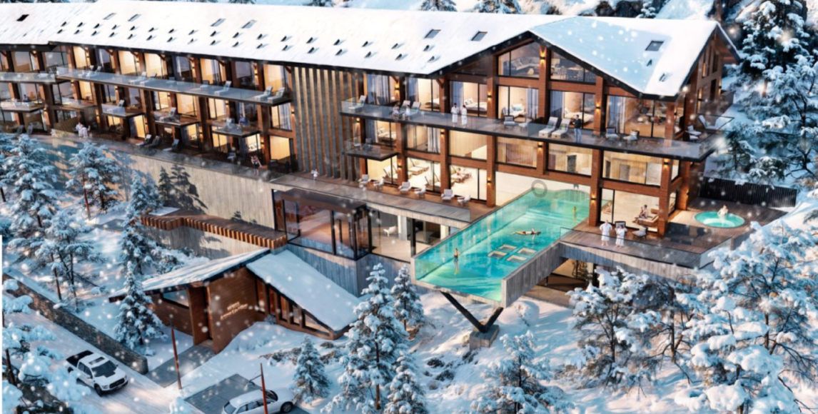 Egyedi befektetési lehetőség Ski-in/ski-out apartmanok végtelenített medencével és wellness-részleggel