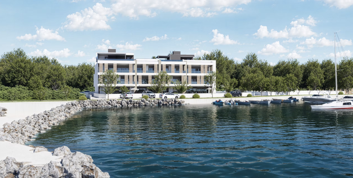 Prémium tengerparti apartmanok terasszal és kilátással az Adriai-tengerre